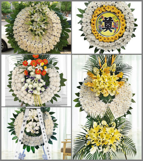 广东广州市白云区鹤龙街道花圈速递